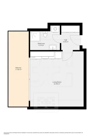 Pronájem bytu 1+kk, Praha - Letňany, Vyletalova, 31 m2
