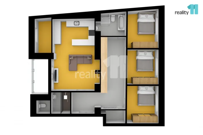 Pronájem bytu 5+kk, Praha - Dejvice, Kafkova, 105 m2
