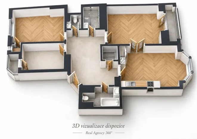 Pronájem bytu 4+kk, Praha - Vinohrady, Slezská, 120 m2