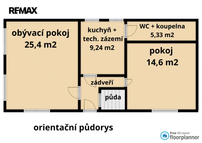 Prodej rodinného domu, Staré Hobzí, 54 m2