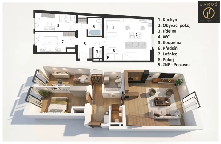Prodej bytu 4+kk, Praha - Holešovice, U průhonu, 106 m2