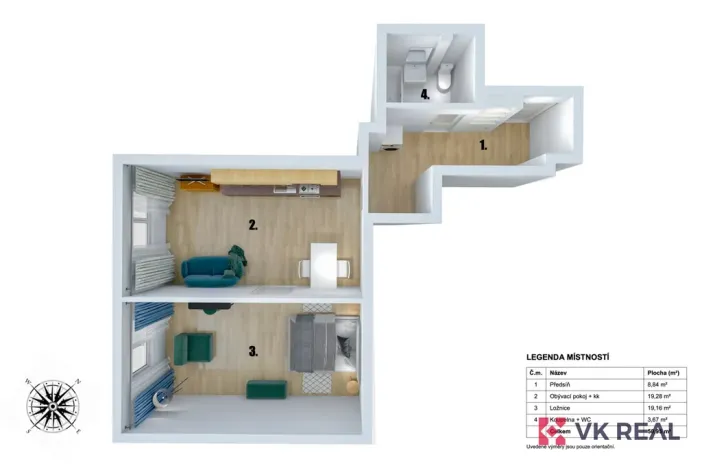 Prodej bytu 2+kk, Plzeň - Východní Předměstí, Jablonského, 50 m2