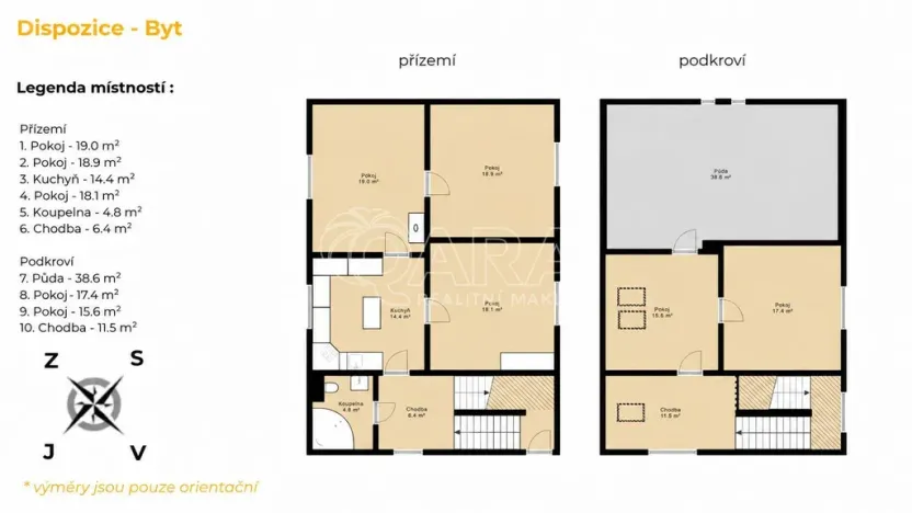Pronájem bytu 5+1, Králův Dvůr - Zahořany, Jungmannova, 126 m2