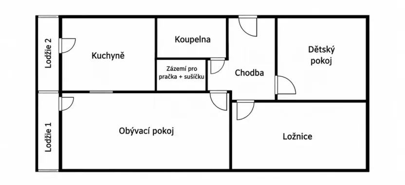 Prodej bytu 3+1, Břeclav, Kupkova, 80 m2
