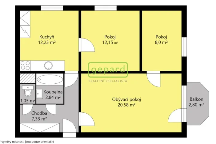 Prodej bytu 3+1, Strakonice - Přední Ptákovice, Povážská, 64 m2