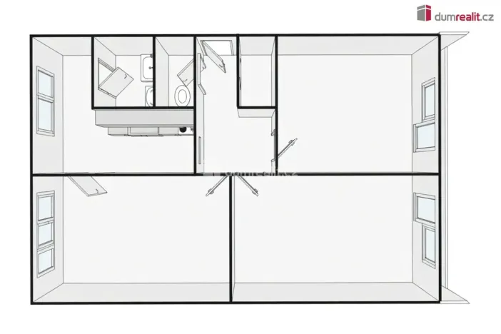 Prodej bytu 3+1, Břeclav, Slovácká, 72 m2