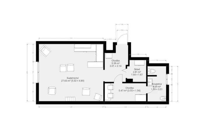 Prodej bytu 1+kk, Lanškroun - Žichlínské Předměstí, Dobrovského, 45 m2