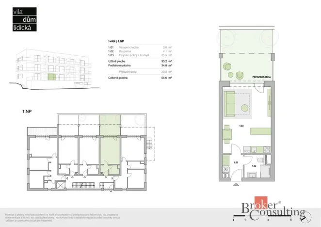 Prodej bytu 1+kk, Plzeň, 33 m2