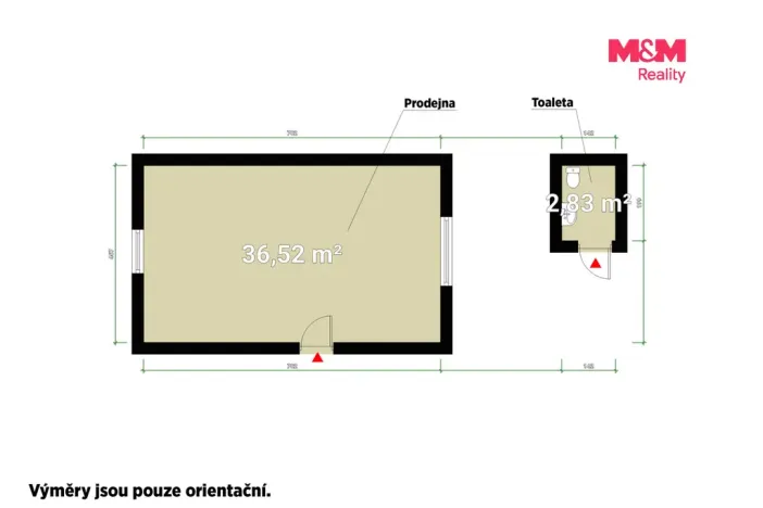 Pronájem obchodního prostoru, Kralovice, Masarykovo nám., 38 m2