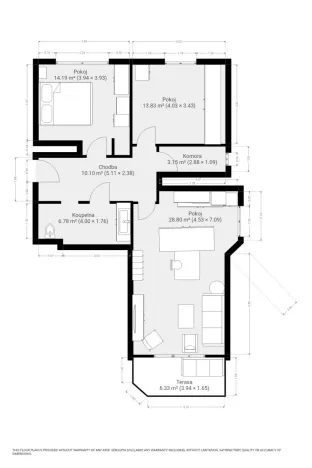 Pronájem bytu 3+kk, Brno, Vychodilova, 86 m2