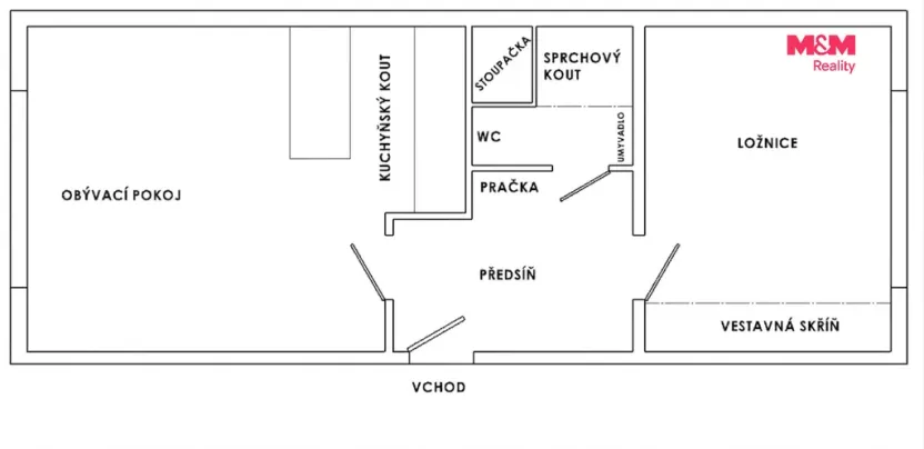 Pronájem bytu 2+kk, Liberec - Liberec XII-Staré Pavlovice, Hrdinů, 42 m2