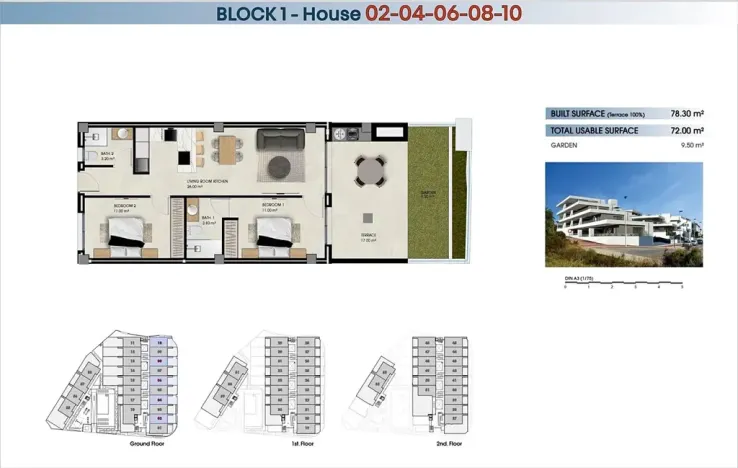 Prodej bytu 3+kk, La Marina Elche -Alicante-, Španělsko, 78 m2