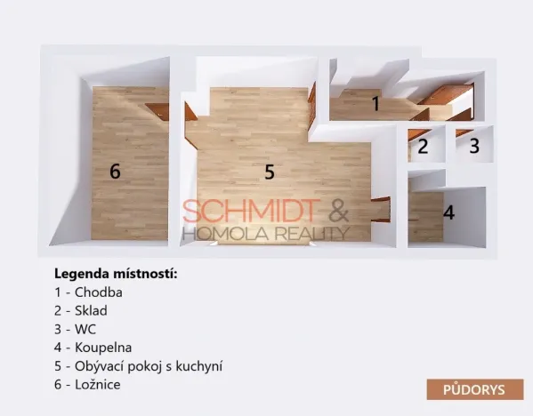 Prodej bytu 2+kk, Hustopeče, Husova, 55 m2