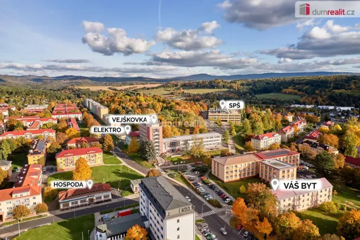 Prodej bytu 2+1, Ostrov, Lidická, 58 m2