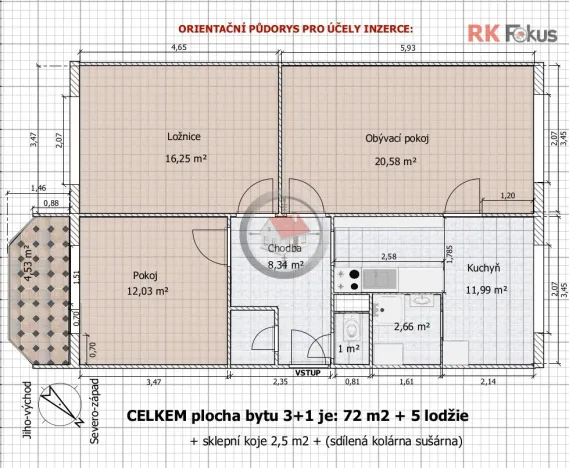 Pronájem bytu 3+1, Třebíč - Horka-Domky, Čeloudova, 77 m2