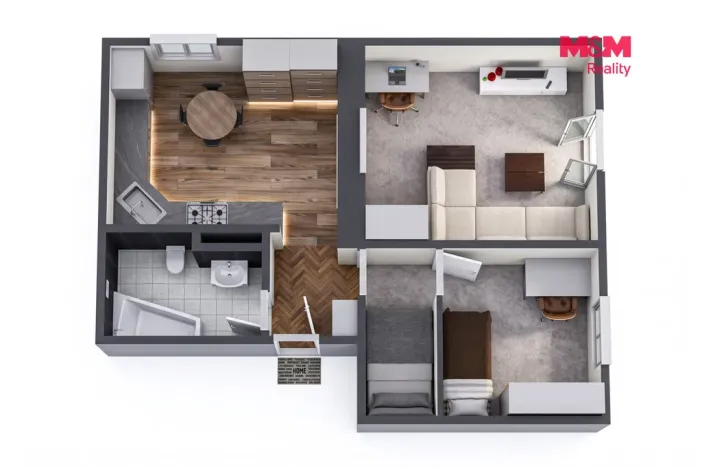 Prodej bytu 3+kk, Horní Slavkov, Zahradní, 48 m2