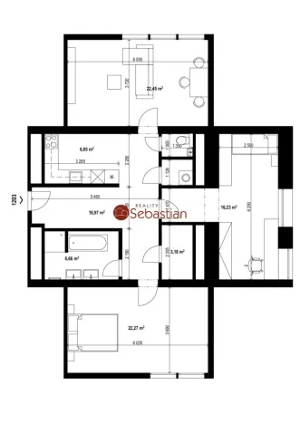 Pronájem bytu 3+1, Teplice - Trnovany, Antonína Sochora, 99 m2