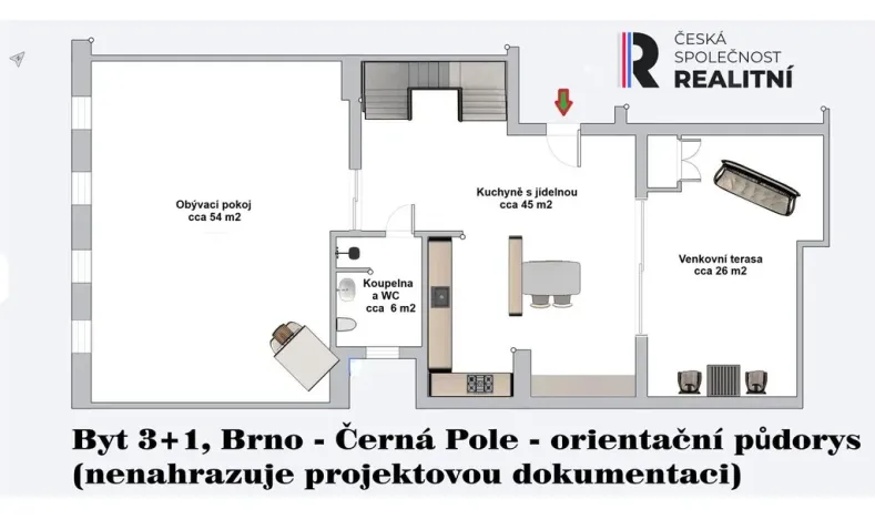 Prodej bytu 3+1, Brno - Černá Pole, Antonína Slavíka, 163 m2
