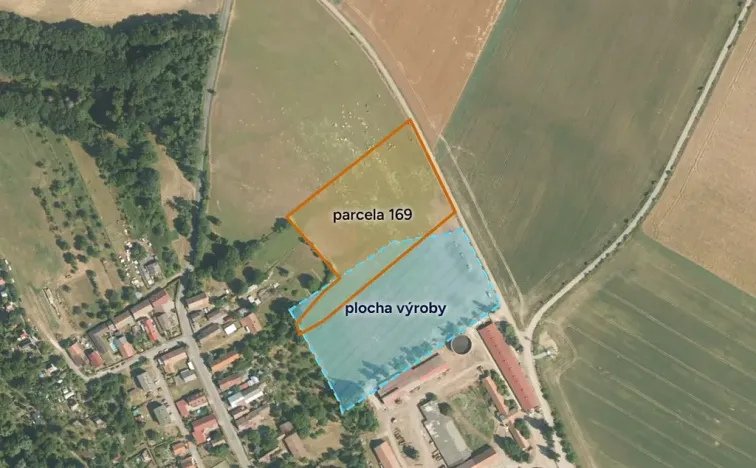 Prodej podílu komerčního pozemku, Jeníkovice, 5776 m2