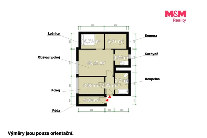 Prodej bytu 2+kk, Vejprnice, Pionýrská, 53 m2