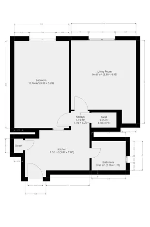 Pronájem bytu 2+kk, Praha - Nusle, Na Veselí, 50 m2