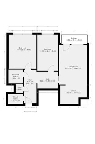 Pronájem bytu 3+kk, Praha - Hodkovičky, Pod lysinami, 67 m2