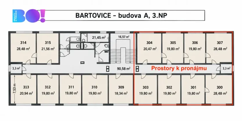 Pronájem kanceláře, Ostrava, Šenovská, 25 m2