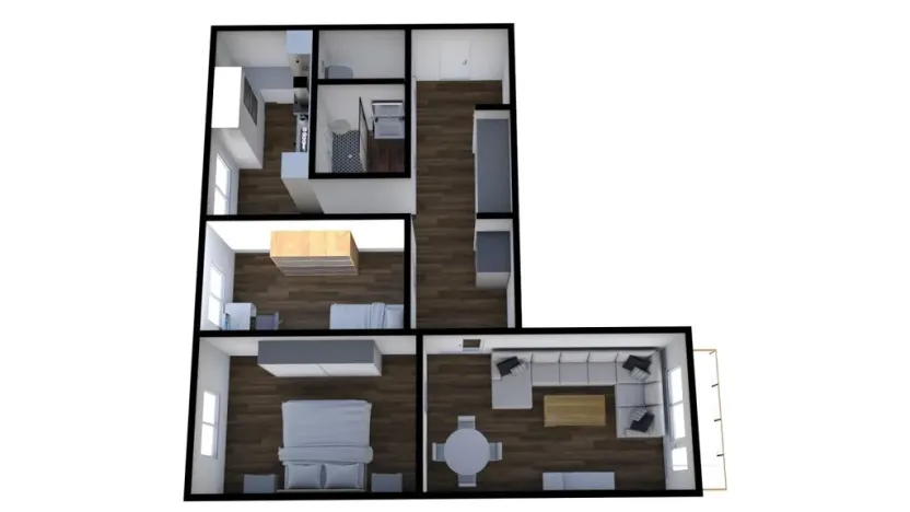 Pronájem bytu 3+1, Týn nad Vltavou, Hlinecká, 72 m2