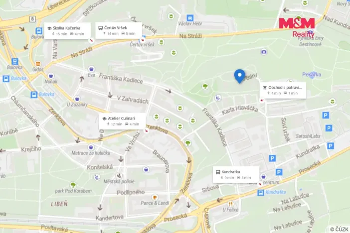 Pronájem bytu 4+kk, Praha - Libeň, Nad Bání, 91 m2