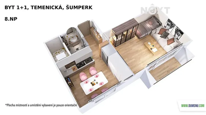 Prodej bytu 1+1, Šumperk, Temenická, 36 m2