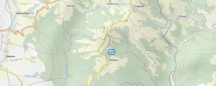 Prodej lesa, Strážná, 11485 m2