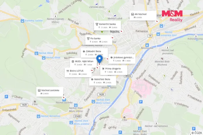 Prodej bytu 1+1, Náchod, Čechova, 27 m2
