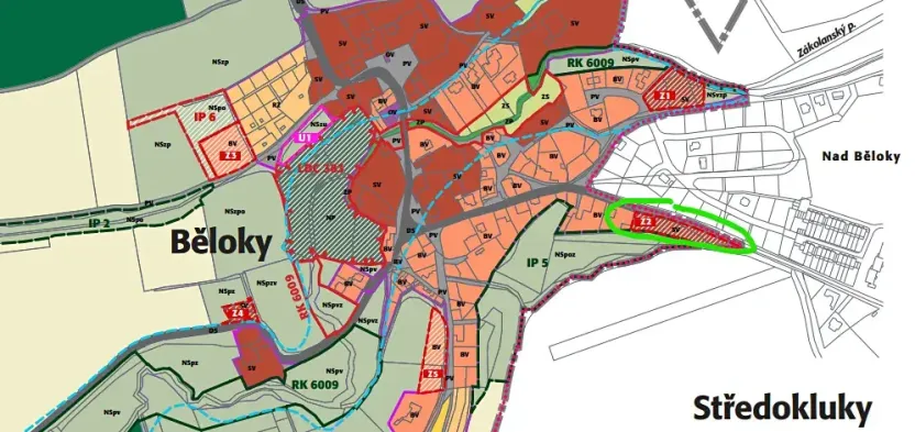 Prodej pozemku pro bydlení, Středokluky, Nad Běloky, 1189 m2