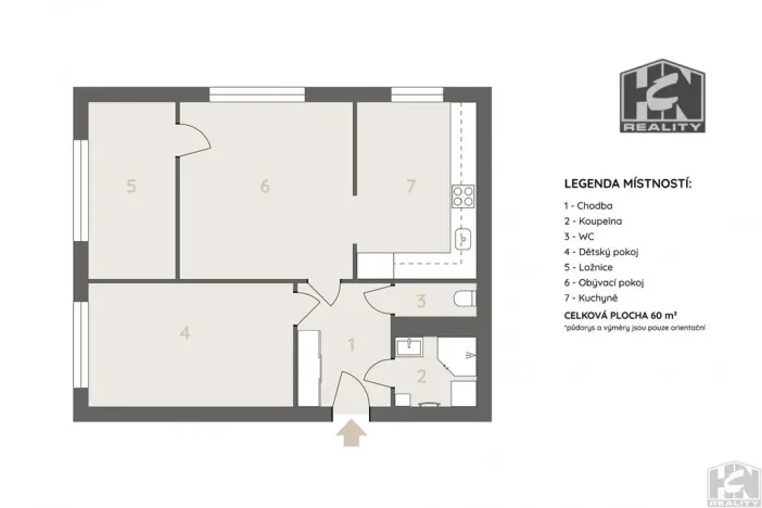 Prodej bytu 3+1, Jablonec nad Nisou, Jizerská, 60 m2