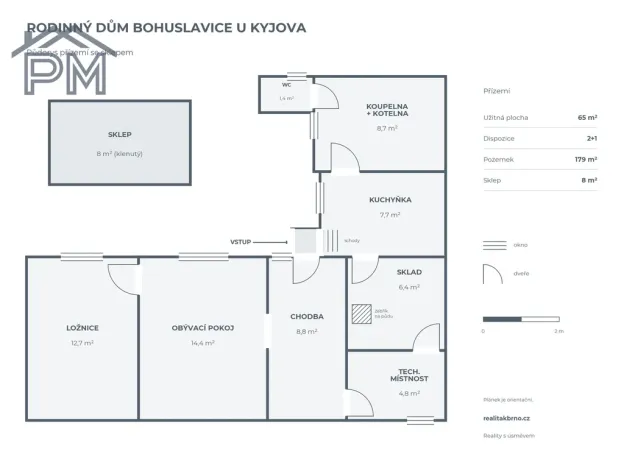 Prodej chalupy, Kyjov - Bohuslavice, 65 m2