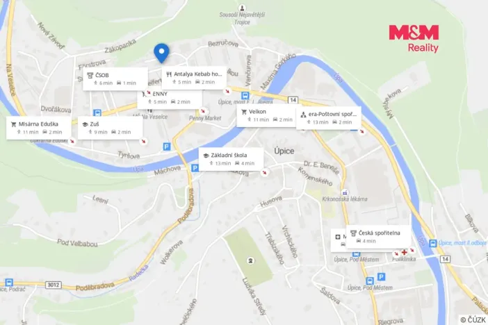 Prodej bytu 2+1, Úpice, Sládkova, 49 m2