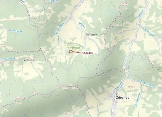 Dražba lesa, Hovězí, 173 m2