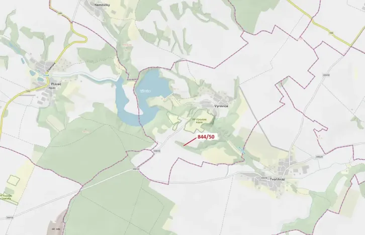 Dražba lesa, Výrovice, 3 m2