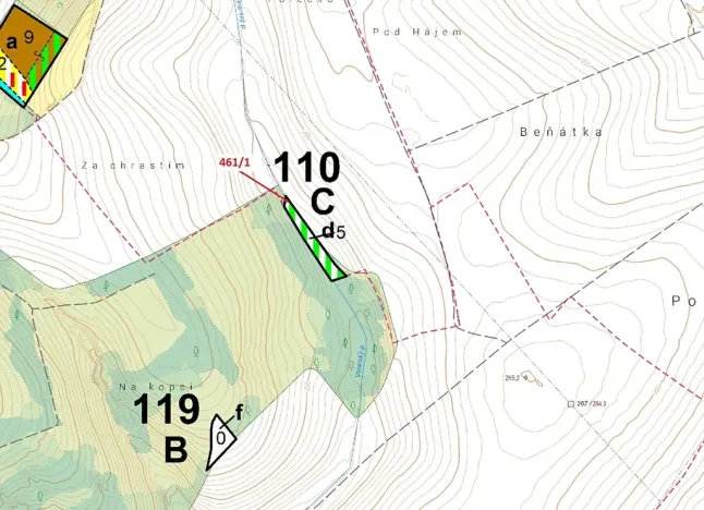 Dražba lesa, Sobíšky, 143 m2