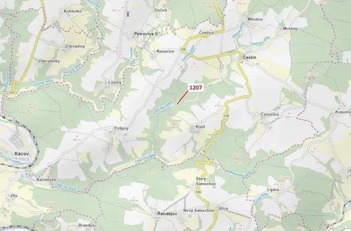 Dražba lesa, Čestín, 198 m2