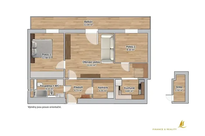 Prodej bytu 3+kk, Plzeň, Černická, 63 m2