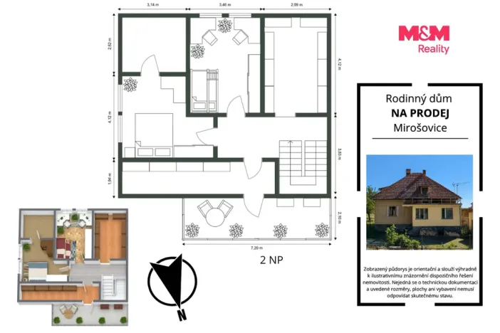 Prodej chalupy, Rataje nad Sázavou - Mirošovice, 210 m2