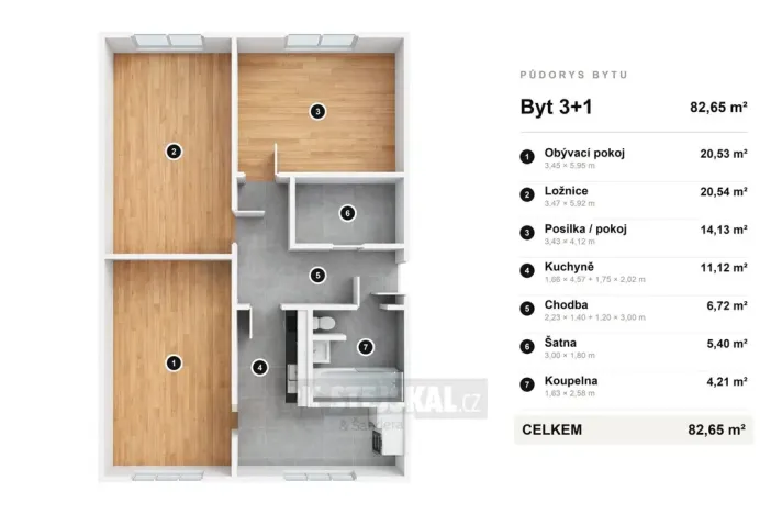 Prodej bytu 3+1, České Budějovice - České Budějovice 3, J. Plachty, 84 m2
