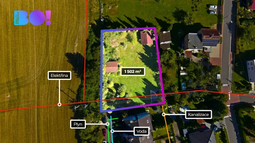 Prodej pozemku pro bydlení, Ostrava - Polanka nad Odrou, 1502 m2