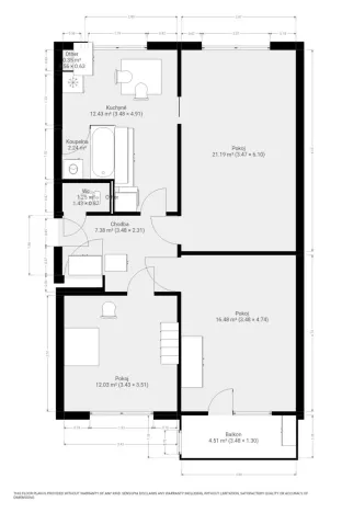 Pronájem bytu 3+1, Brno - Slatina, Bučovická, 70 m2
