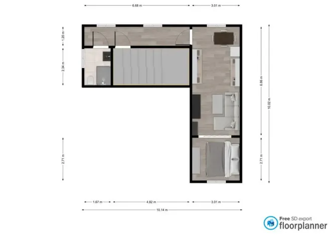 Pronájem bytu 2+kk, Česká Lípa, Prokopa Holého, 41 m2