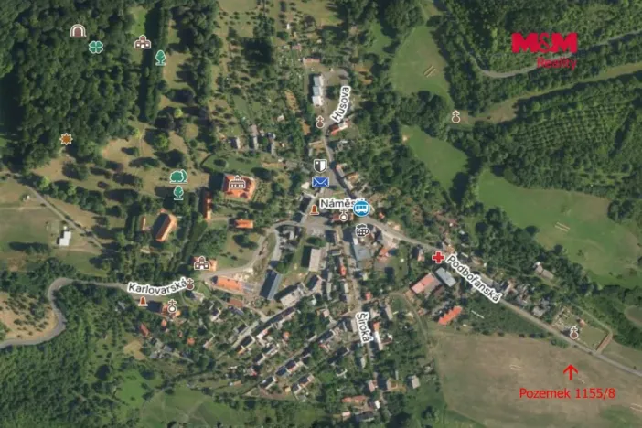 Prodej pozemku pro bydlení, Valeč, 1556 m2