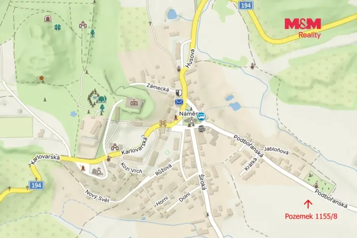 Prodej pozemku pro bydlení, Valeč, 1556 m2