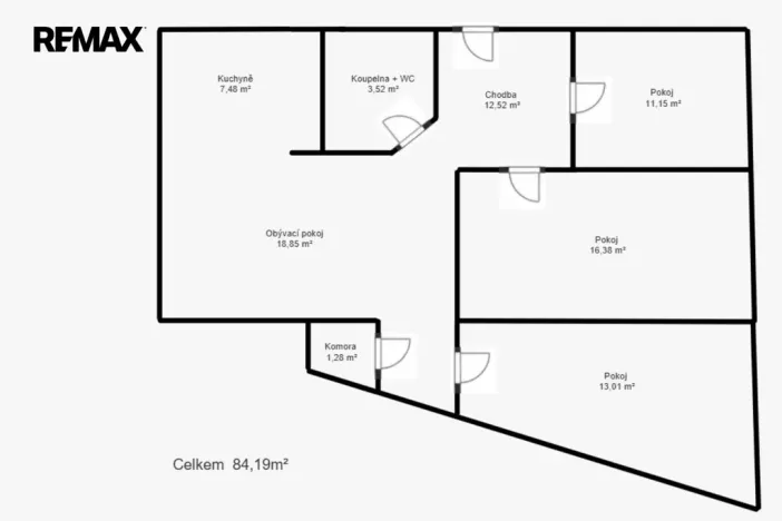 Prodej bytu 4+1, Most, Javorová, 84 m2