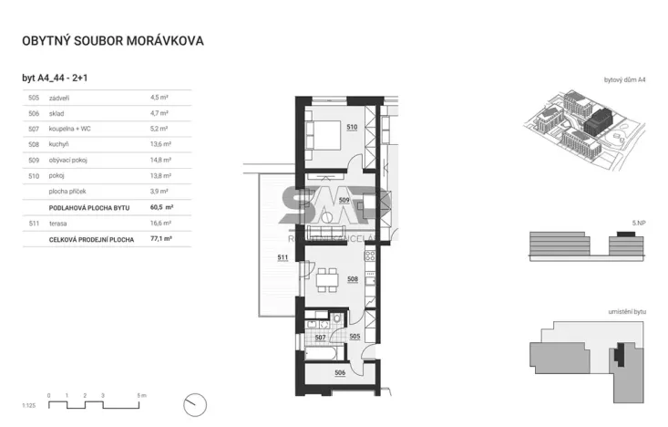 Prodej bytu 2+kk, Vyškov, Morávkova, 60 m2